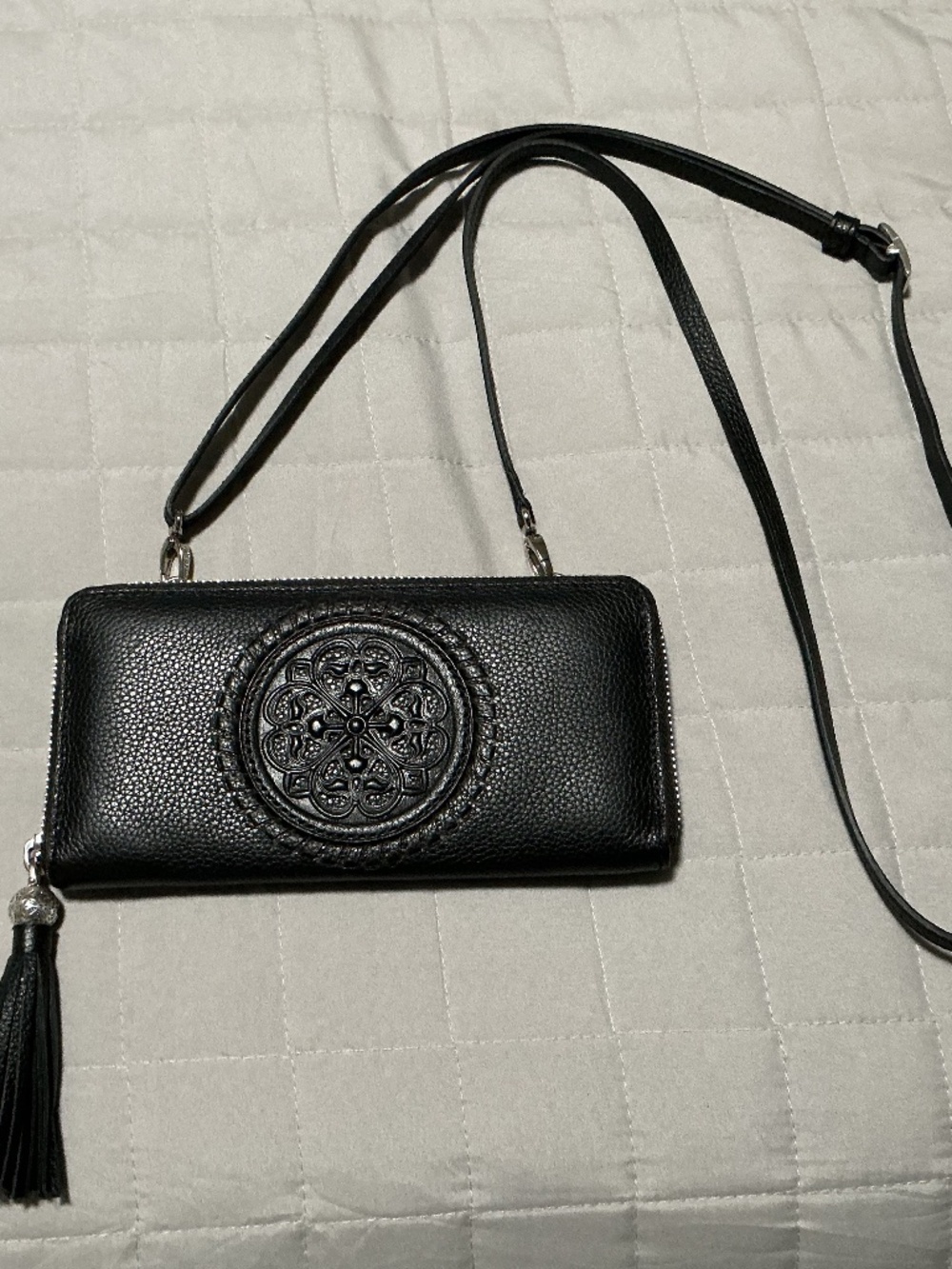 Brighton Ferrara Zip-Around Crossbody Wallet